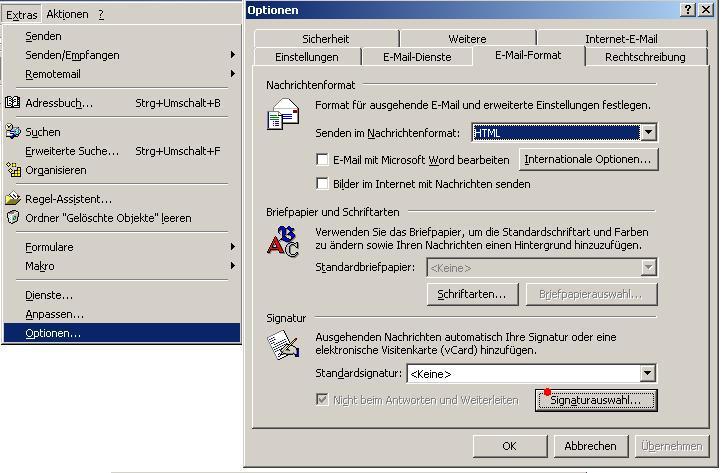 Email Signatur In Outlook Hilfe Service Von Edv Fachleuten